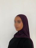Plum Liquid Jersey Hijab