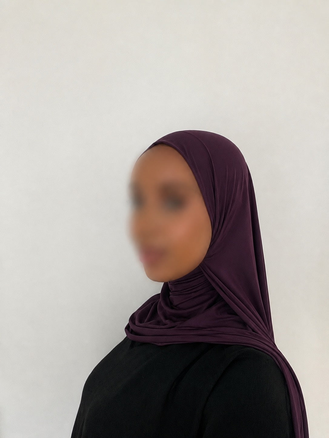Plum Liquid Jersey Hijab